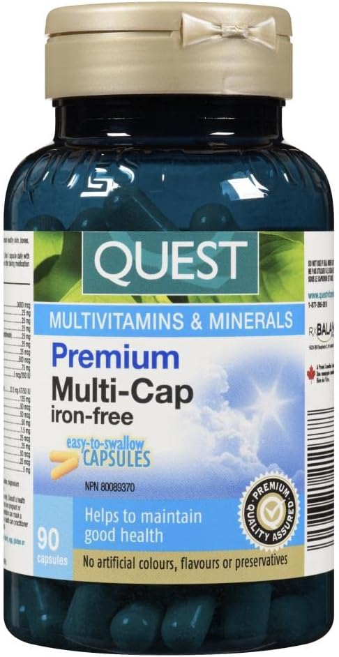 Quest® Premium Multi-Cap Iron Free (90 Capsules)