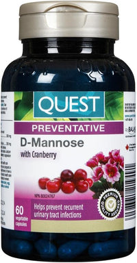 Load image into Gallery viewer, Quest® D-Mannose with Cranberry (60 Veggie Capsules)
