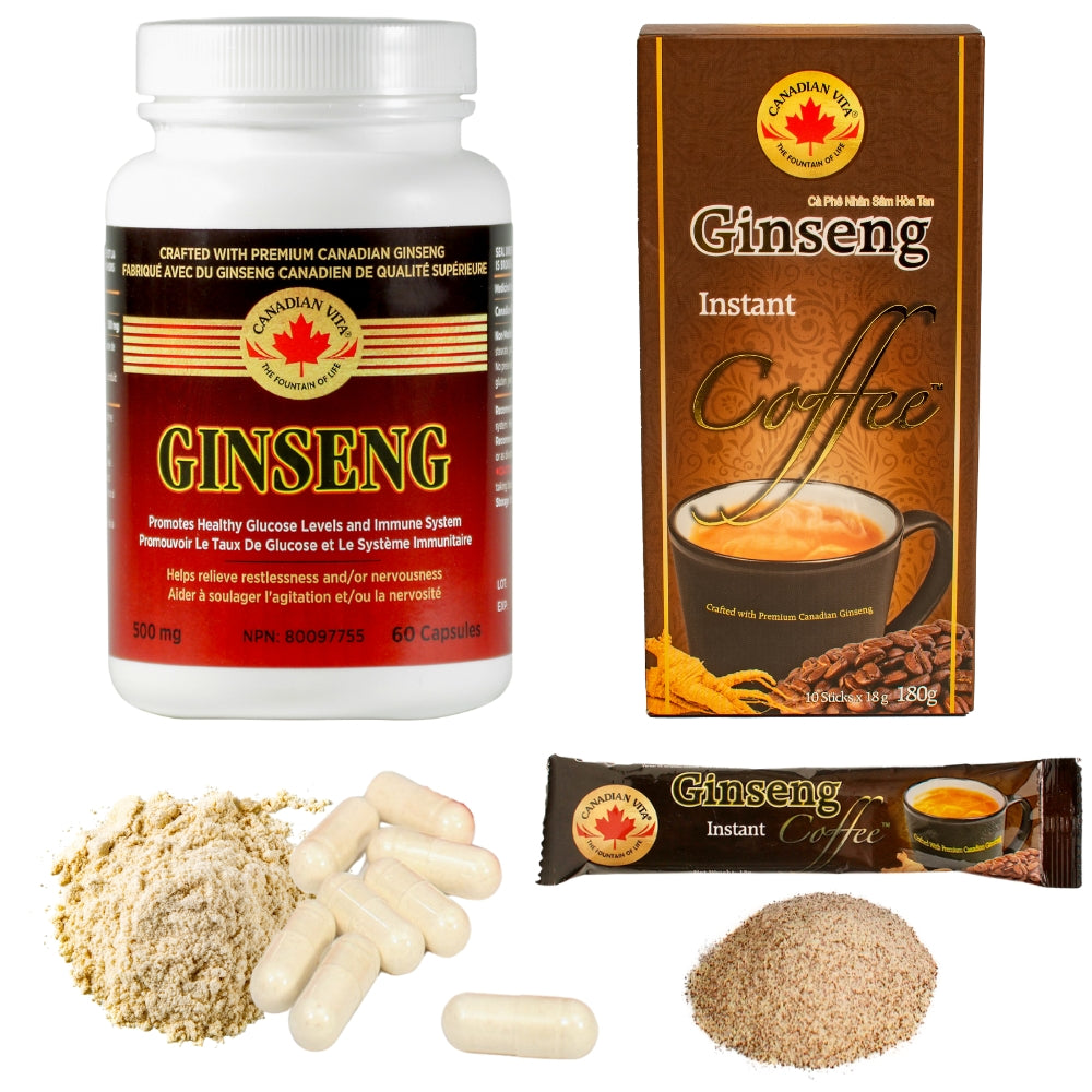 Ginseng Powder Capsules & Ginseng Vietnamese Coffee